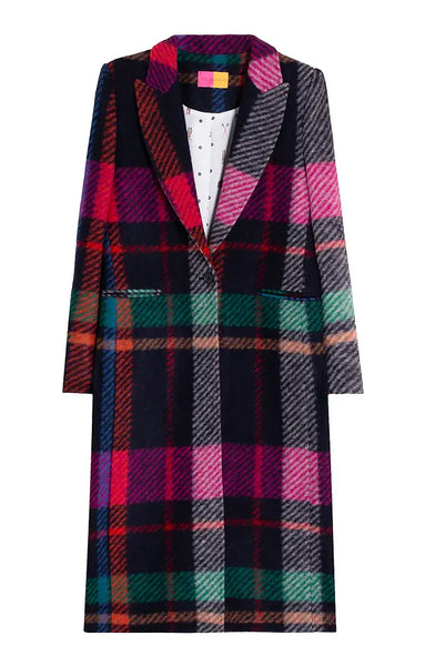 Pietra Plaid Multi Colored Coat