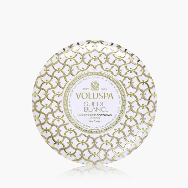 Suede Blanc - 3 Wick Tin
