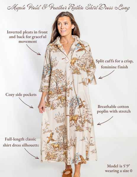 Maple Field & Feather© Ruthie Shirt Dress Long