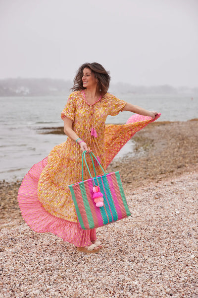 Neon Unicorn Citron Tote | Medium