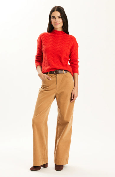 Gracie Cashmere Basketweave Sweater | Coralito