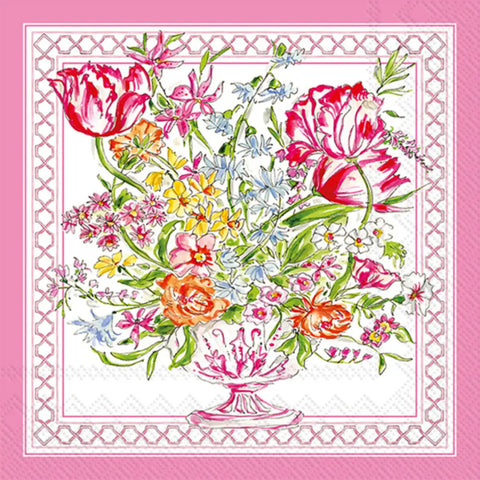 Pink Botanical Cocktail Napkins