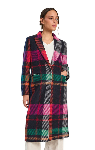 Pietra Plaid Multi Colored Coat