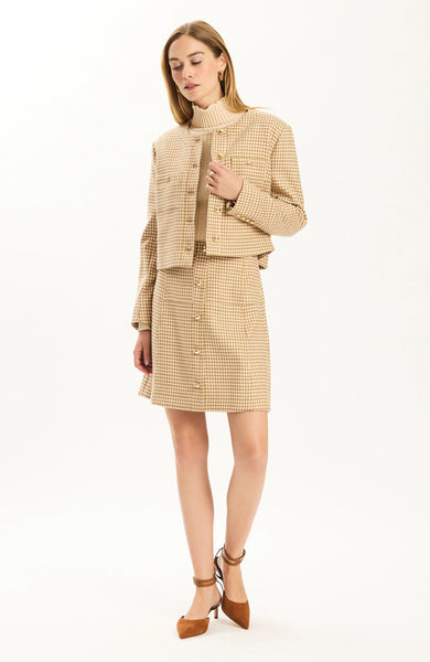 Janice Houndstooth Jacket