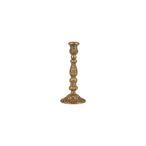 Cast Iron Taper Holder | Antique Gold