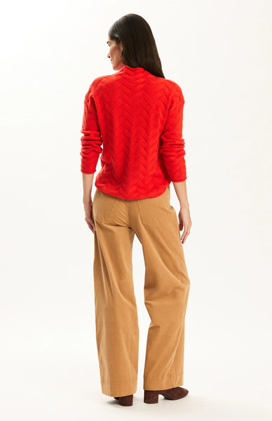 Gracie Cashmere Basketweave Sweater | Coralito