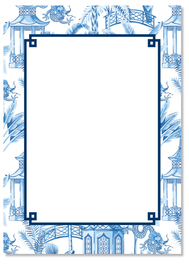Blue Pagoda Notepad