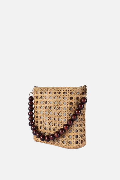 Amalfee Wood Bead Satchel
