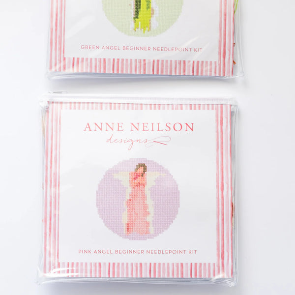 Pink Angel Beginner Needlepoint Kit