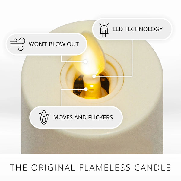 Pearl Ivory Flameless Candle Tealights - Set of 2