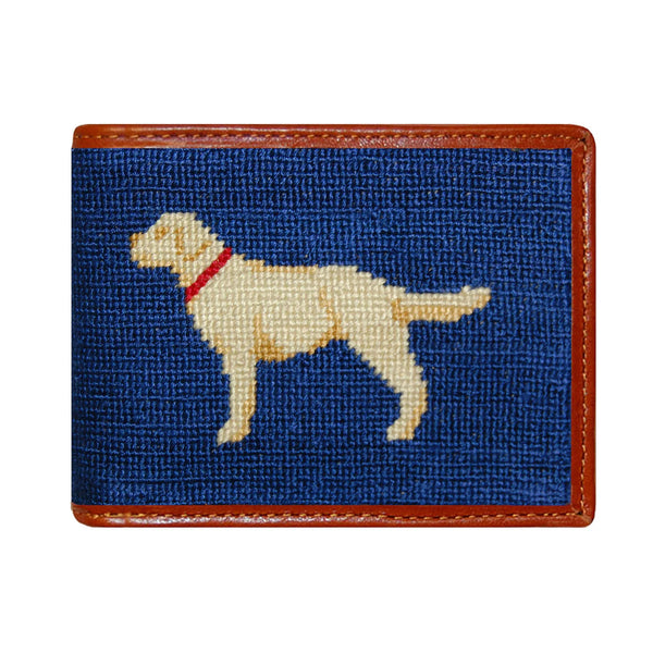 Yellow Lab Needlepoint Wallet