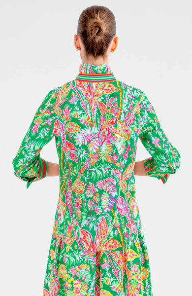 Boyfriend Shirt - Vintage Vines - Kelly