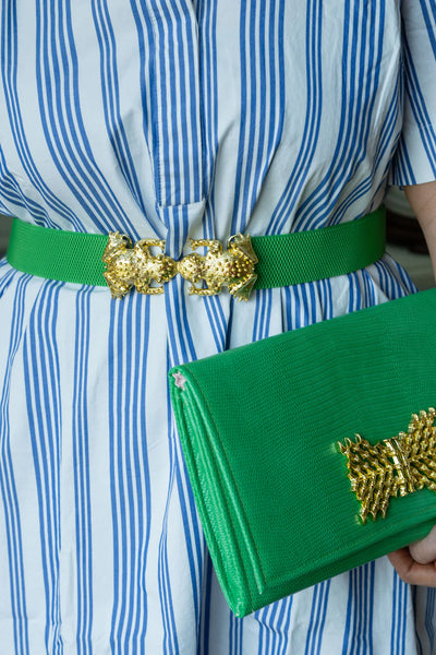 Smooching Frogs Belt Buckle