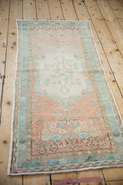 Vintage Distressed Oushak Rug Runner | 2.5 x 5