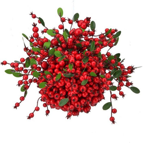 12" WP Natural Berry Ridge Kissing Ball