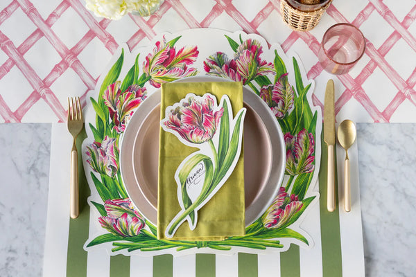 Die-cut Parrot Tulip Placemat