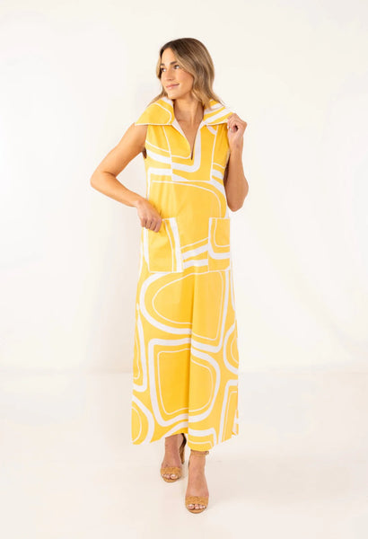 Cosmo Gold Cassidy Sundress Maxi