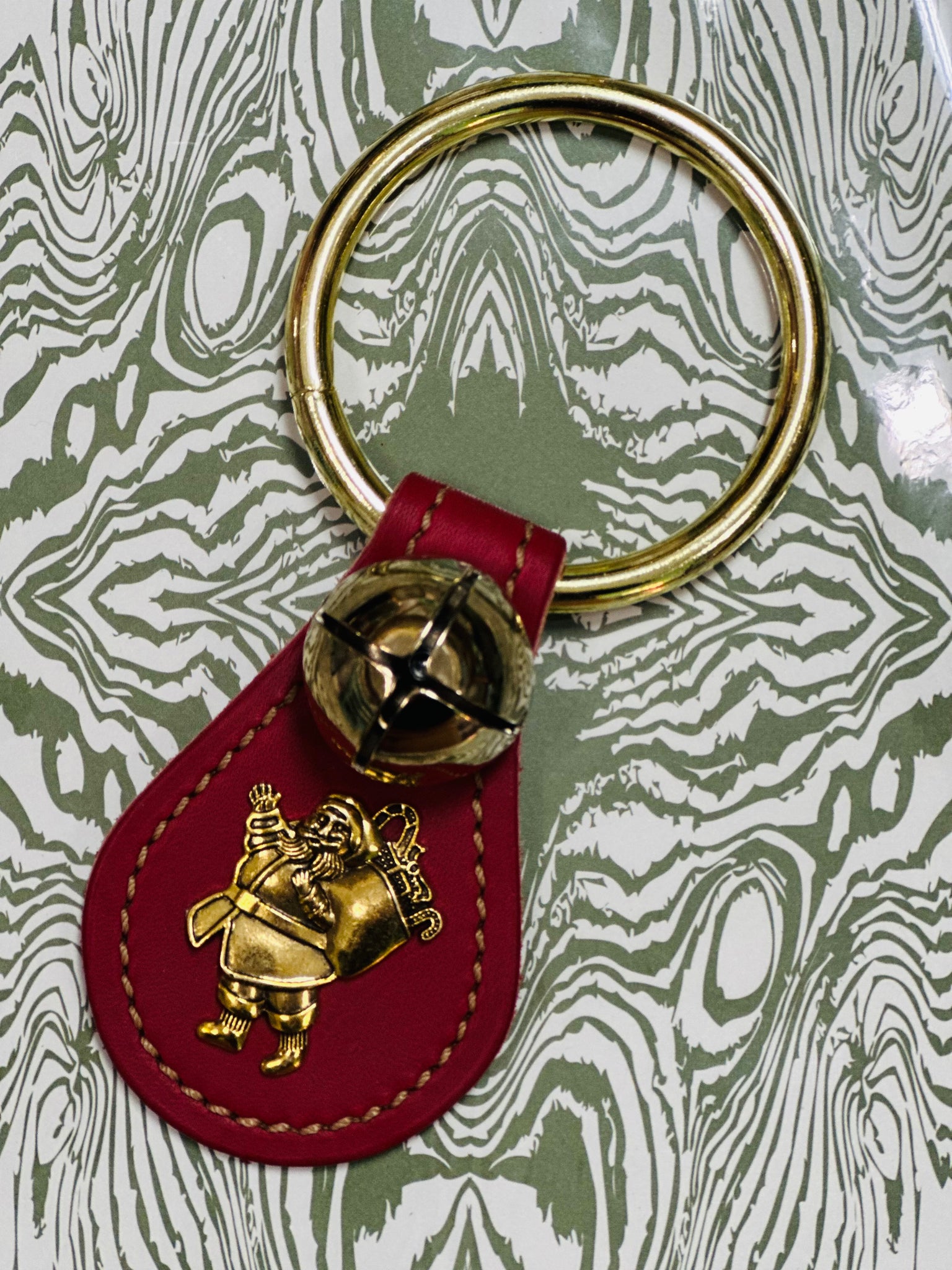Santa Charm Bell Door Knob Hanger