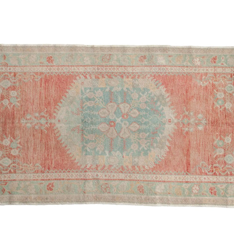 Vintage Distressed Oushak Rug Runner | 3 x 6.5