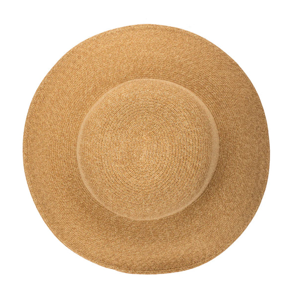 Elegant - Raffia Braid Round Crown Sun Hat