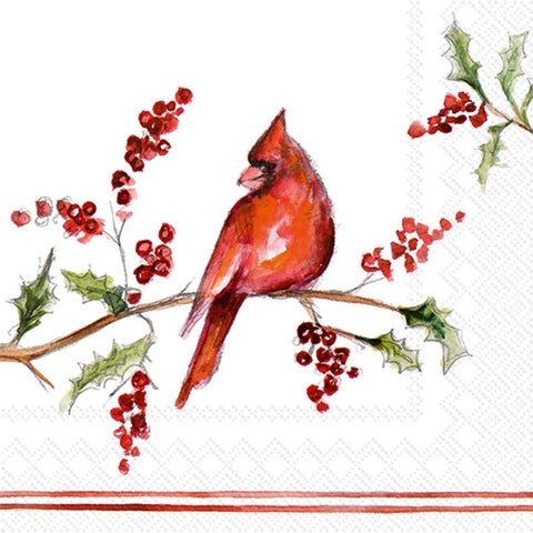 Christmas Cardinal Cocktail Napkins