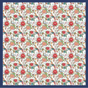 Garden Party Silk Scarf | White