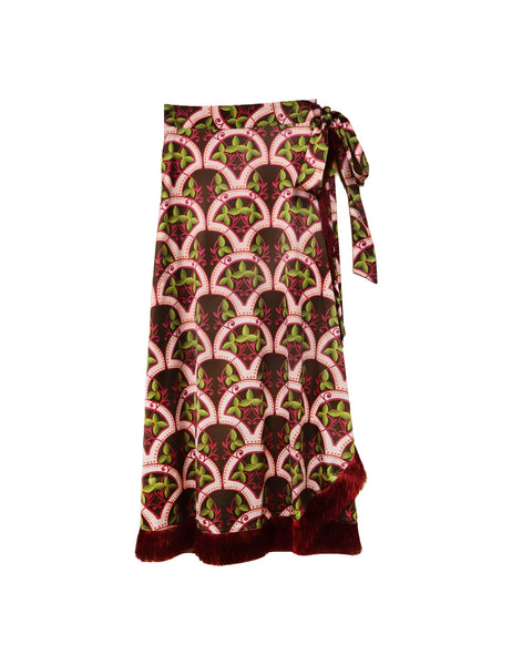 Cooper Wrap Skirt - Berry Vine