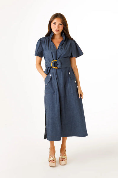 Gretchen Dress | Stretch Denim