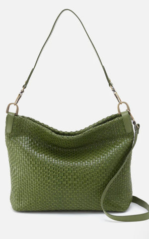Pier Shoulder Bag | Wave Weave Leather | Sweet Basil