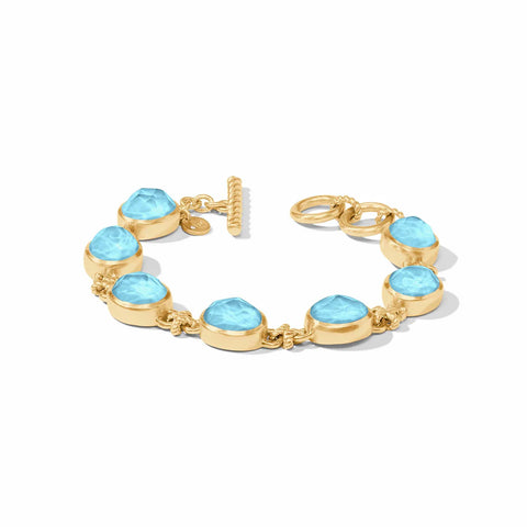 Nassau Demi Stone Bracelet | Iridescent Capri Blue