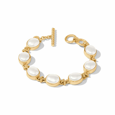 Nassau Demi Stone Bracelet | Pearl
