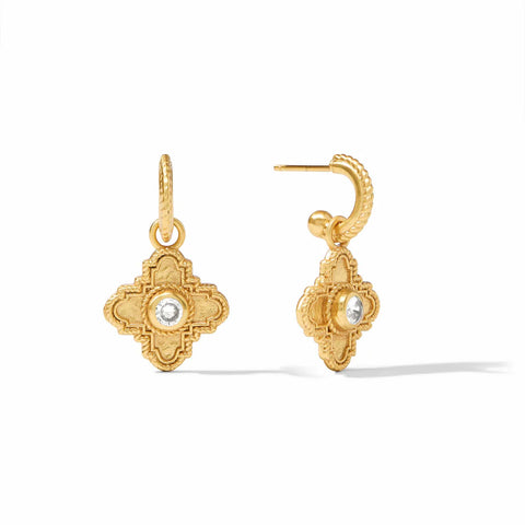 Theodora Hoop & Charm Earrings