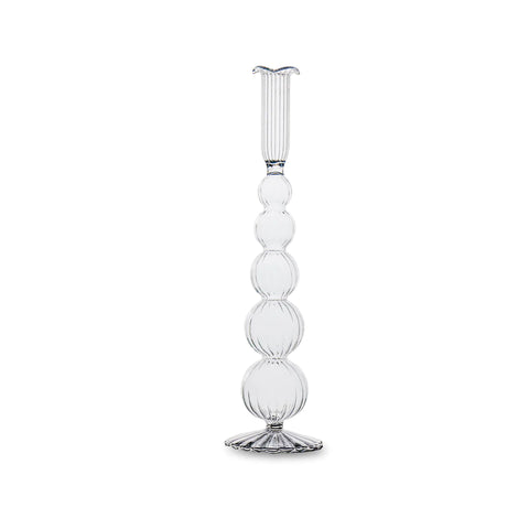GLASS Cambridge Olivia 12" Candlestick Holder | Clear