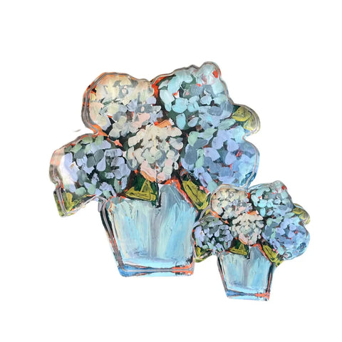 Blue Hydrangea Acrylic Bloom Block