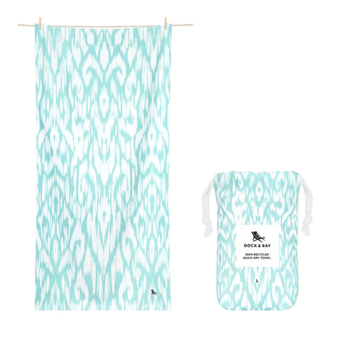 XL Quick Dry Beach Towel | Soft Seafoam