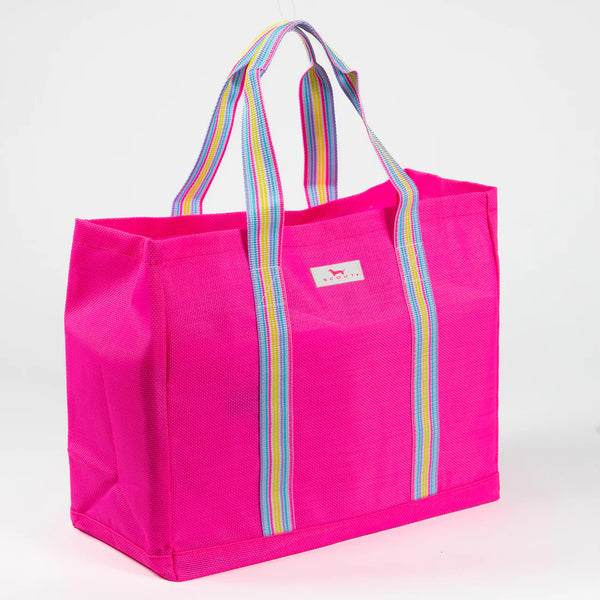 Roadtripper Open-Top Tote Bag | Neon Pink