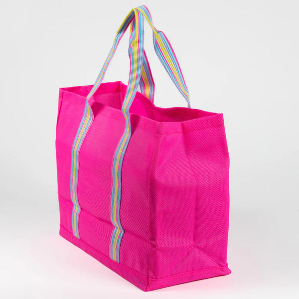 Roadtripper Open-Top Tote Bag | Neon Pink