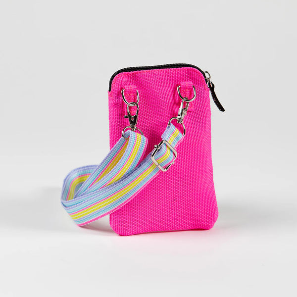 Poly Pocket Crossbody Bag | Neon Pink