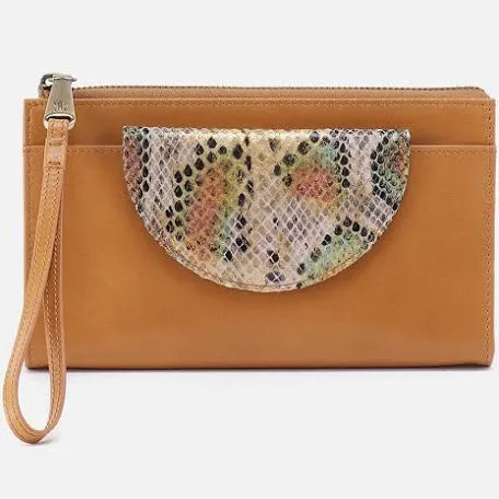 Zenith Wristlet Natural Mixed Leather