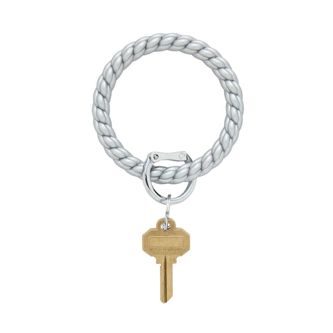 Silicone Big O® Key Ring - Quicksilver Braided