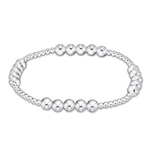 Classic Blissful Pattern 2.5mm Bead Bracelet - 5mm Sterling