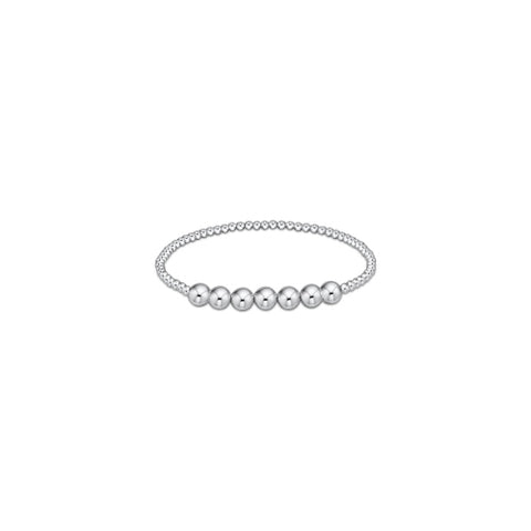 Classic Sterling Beaded Bliss 3mm Bead Bracelet - 6mm Sterling