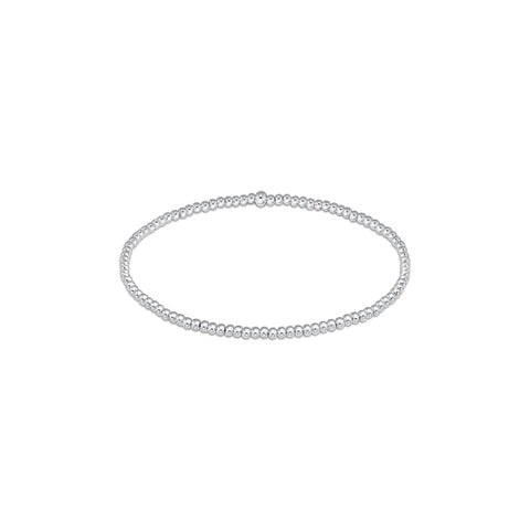 Classic Sterling 2mm Bead Bracelet