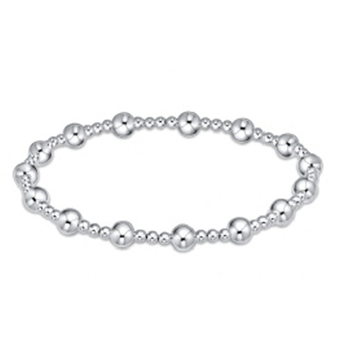 Classic Sincerity Pattern 5mm Bead Bracelet - Sterling