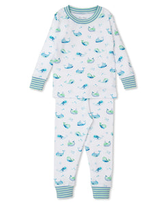 Watercolor Whales Toddler Pajama Set