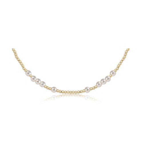 17" Choker Hope Unwritten - Pearl