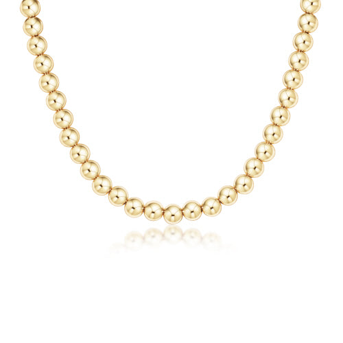 17" Choker Classic Gold 8mm Bead