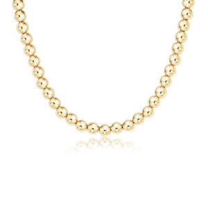 17" Choker Classic Gold 8mm Bead