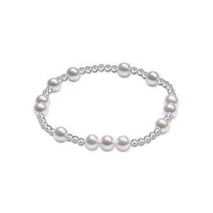 Hope Unwritten Sterling 6mm Bead Bracelet - Pearl