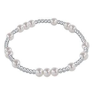 Hope Unwritten Sterling 5mm Bead Bracelet - Pearl